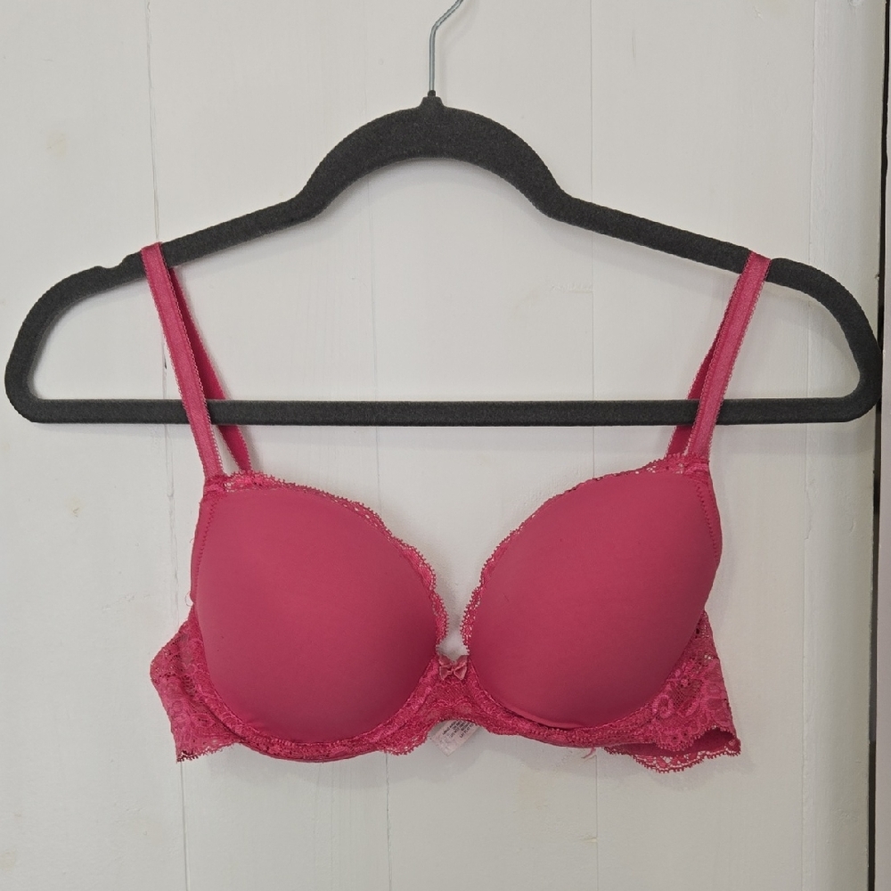 Angels Fuchsia Lace Women's Bra